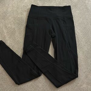 Athleta black XS leggings w pockets